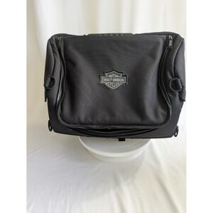 Harley-Davidson Black Travel Bag 3‎ Compartment Motorcycle Gear Storage Tote